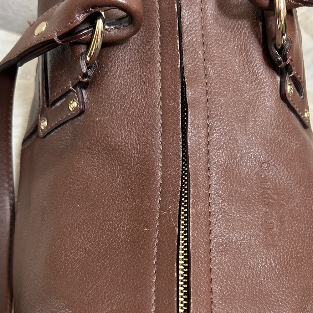 Kate Spade Brown Leather Satchel - Picture 8 of 13